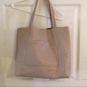 Vegan leather tote